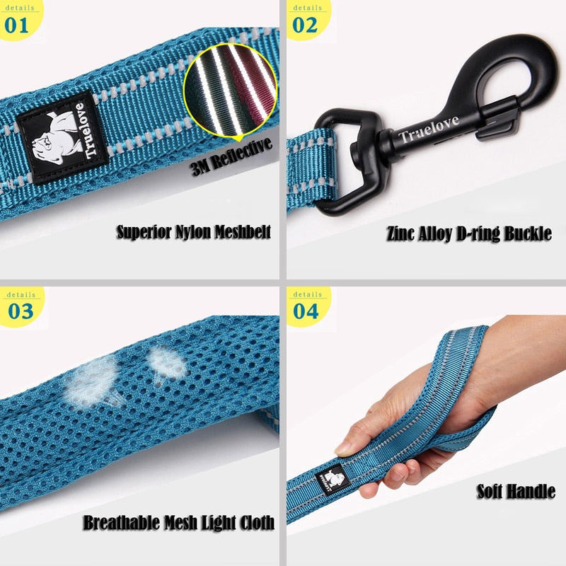 Soft Padded Dog Leads - 3M Reflective Leads - 11 Colours