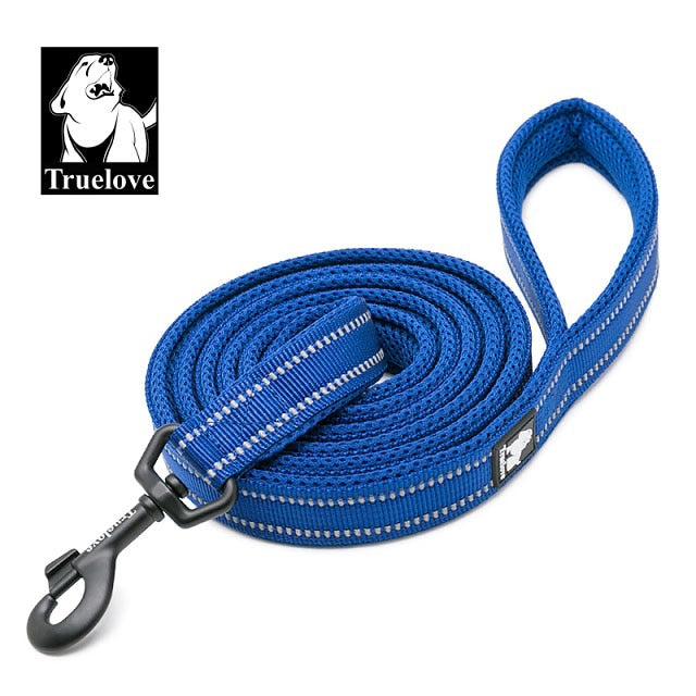 Truelove Mesh Padded Dog Lead Leash - Reflective Nylon 11 Colours - 200cm