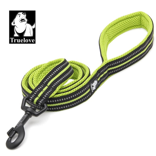 Truelove Mesh Padded Dog Lead Leash - Reflective Nylon 11 Colours - 200cm