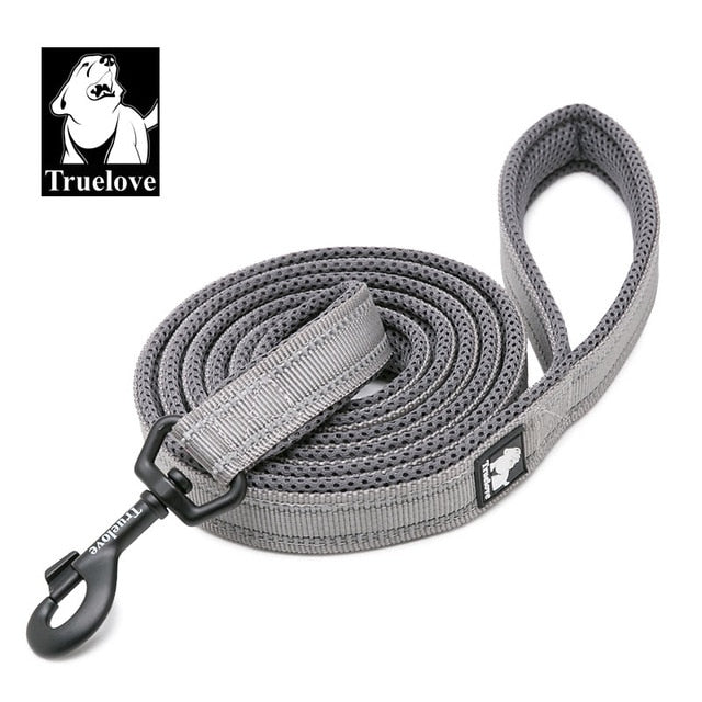 Truelove Mesh Padded Dog Lead Leash - Reflective Nylon 11 Colours - 200cm