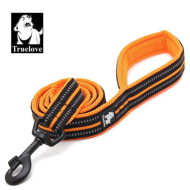 Truelove Mesh Padded Dog Lead Leash - Reflective Nylon 11 Colours - 200cm