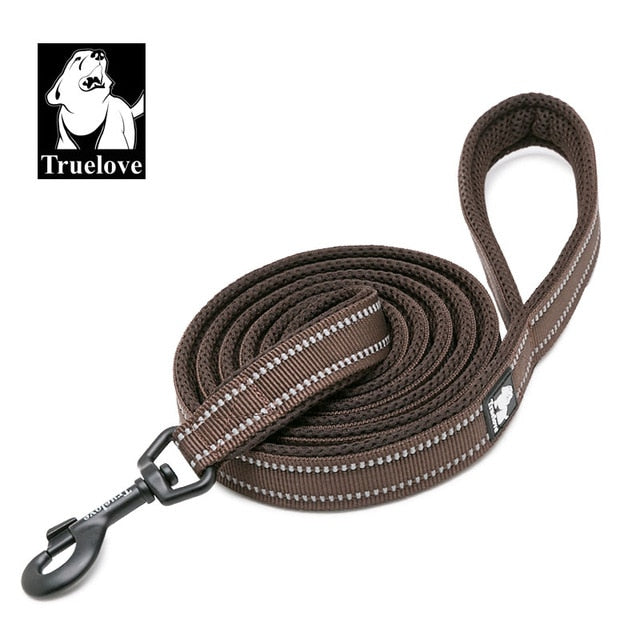 Truelove Mesh Padded Dog Lead Leash - Reflective Nylon 11 Colours - 200cm