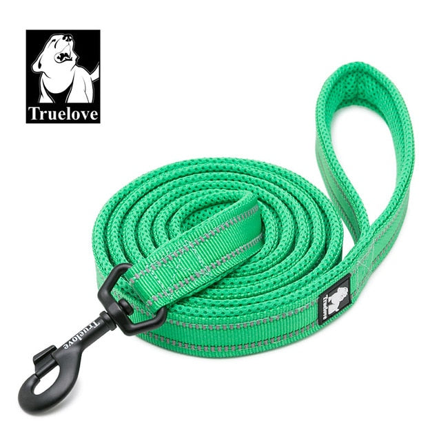 Truelove Mesh Padded Dog Lead Leash - Reflective Nylon 11 Colours - 200cm