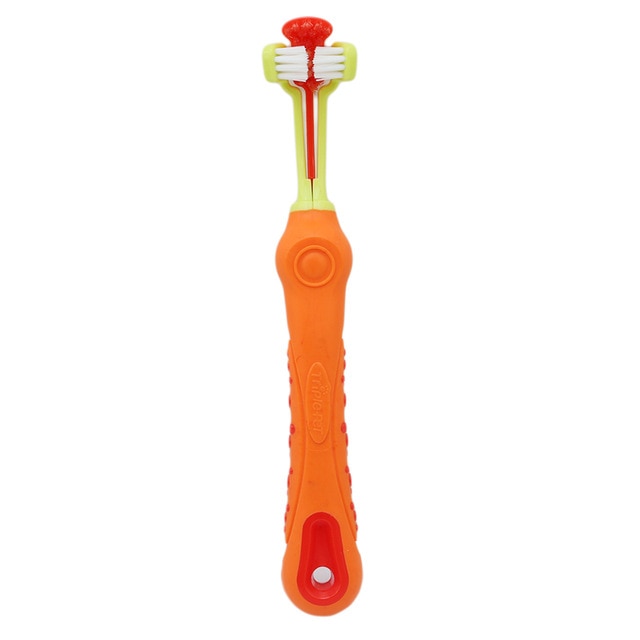 Three Sided Dog Toothbrush - Reduces Tartar and Bad Breath