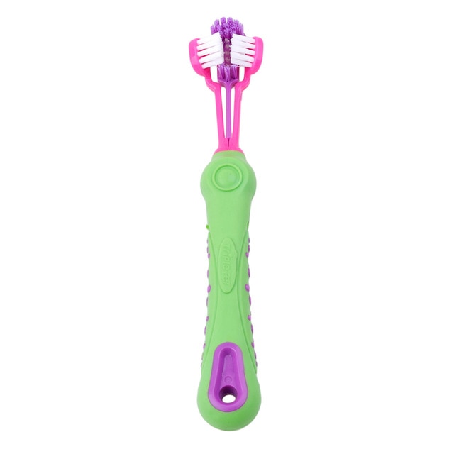 Three Sided Dog Toothbrush - Reduces Tartar and Bad Breath