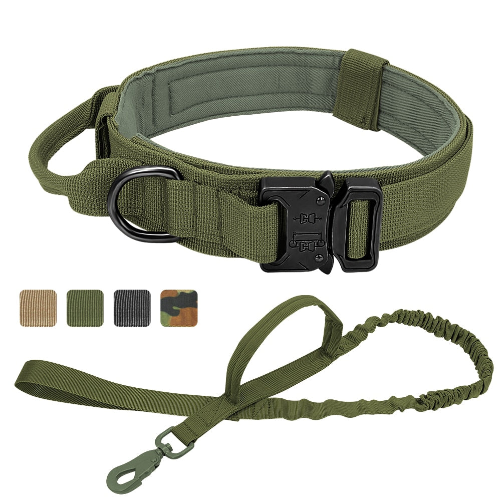 Military Tactical Dog Collar With Optional Matching 100cm Lead