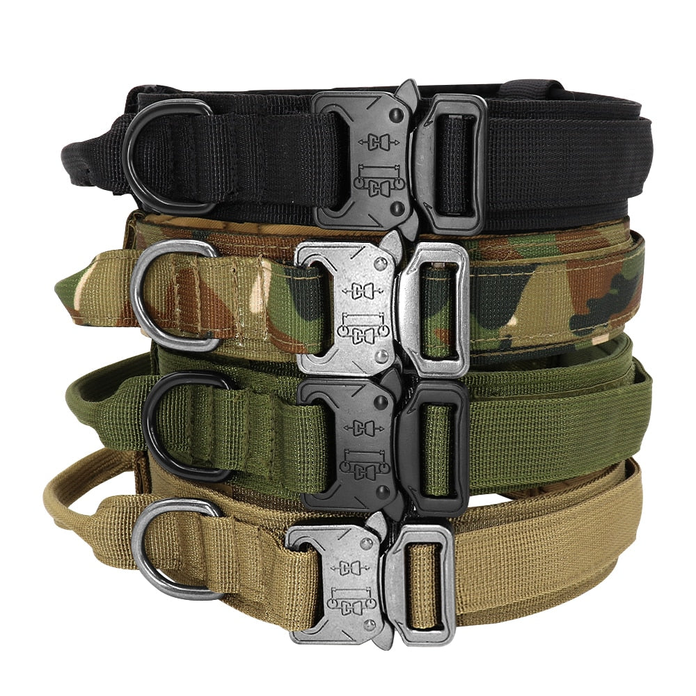 Military Tactical Dog Collar With Optional Matching 100cm Lead