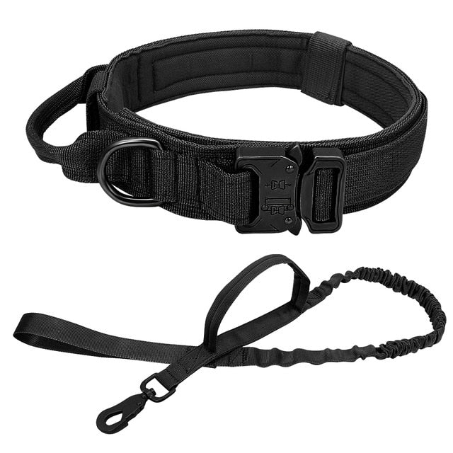 Military Tactical Dog Collar With Optional Matching 100cm Lead