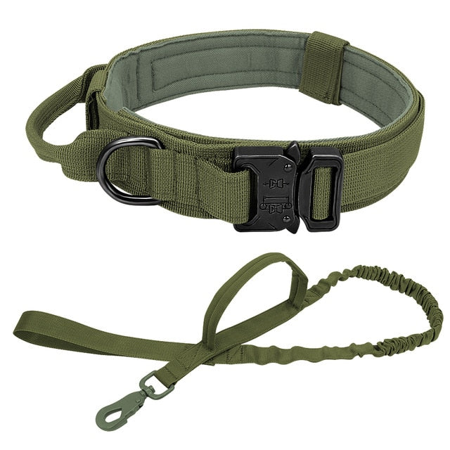 Military Tactical Dog Collar With Optional Matching 100cm Lead