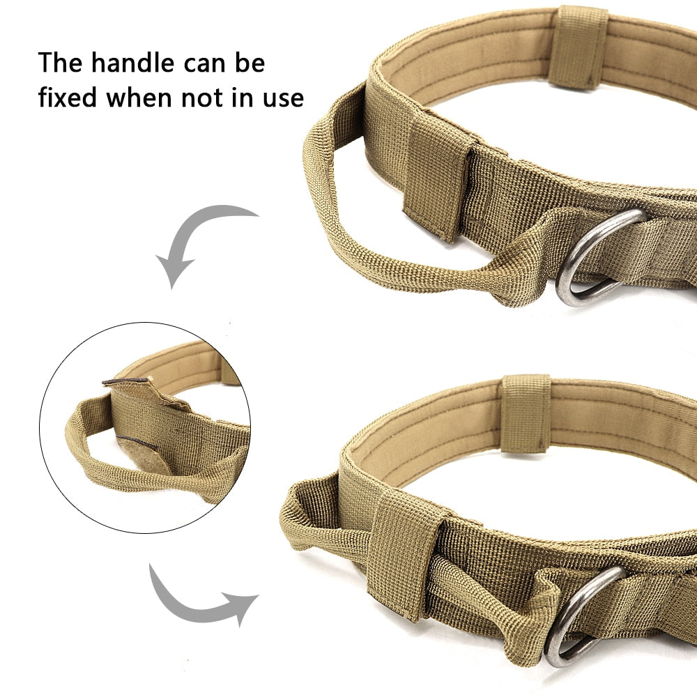 Military Tactical Dog Collar With Optional Matching 100cm Lead