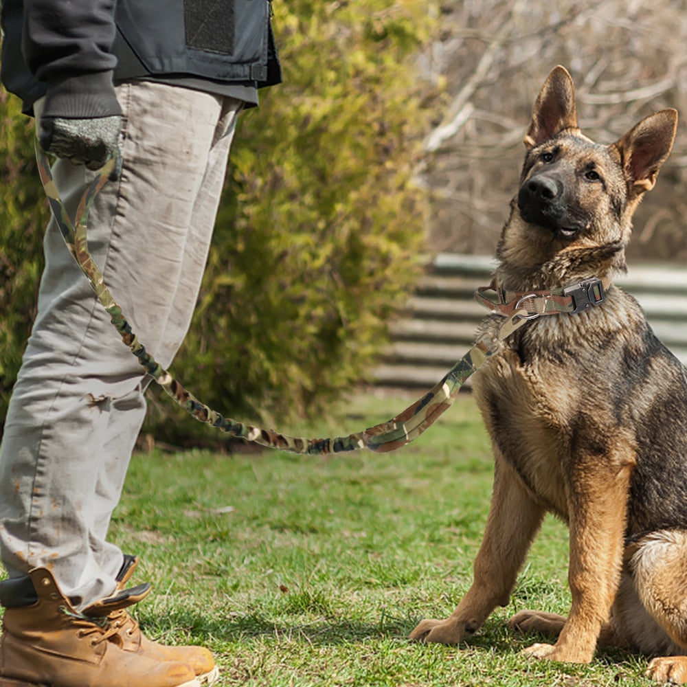 Military Tactical Dog Collar With Optional Matching 100cm Lead