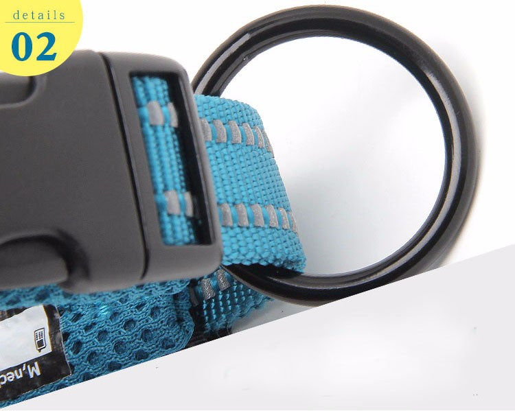 Truelove Adjustable Mesh Padded Dog Collar - 3M Reflective - 11 Colours